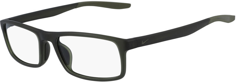 Nike-7119-307-Matte-Sequoia-Medium-Olive-Frame-Matte-Sequoia-Medium-Olive-Lens-Angled-Side-Left
