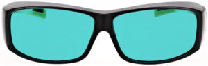 Phillips_Safety-17001-Matte_Black_with_Green-front-lenses_BG38