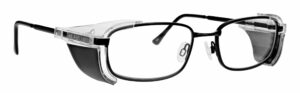 RG-400-BK-54 prescription safety glasses. Angle right