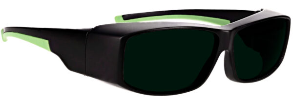 Phillips_Safety-17001-Matte_Black_with_Green-angleright-lenses_CMH