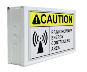 Led-Sign-angle_CAUTION-RF_MICROWAVE